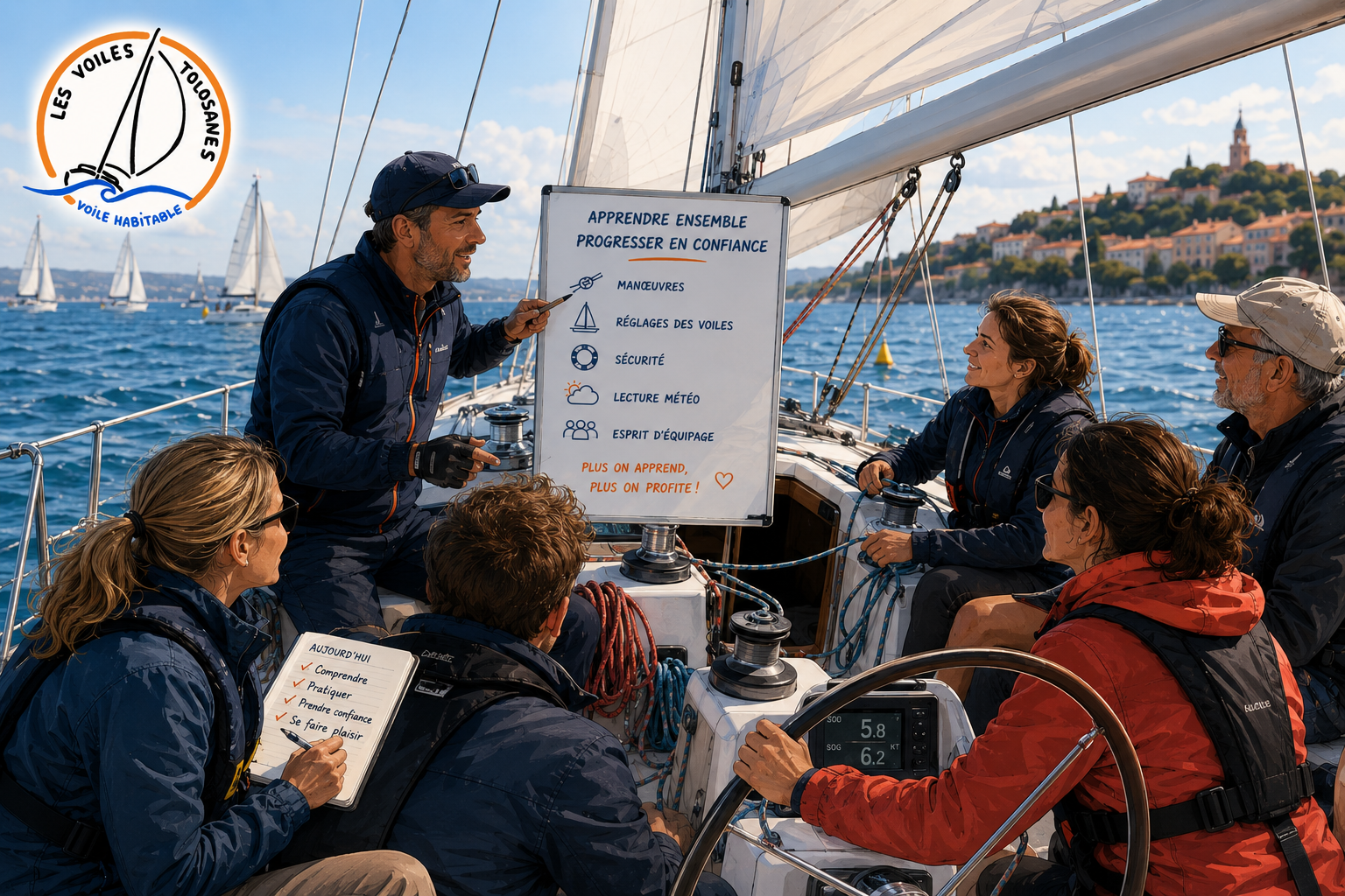 WE manœuvre et réglage des voiles : initiation et perfectionnement